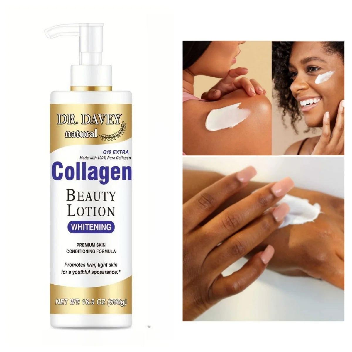 500ml DR.DAVEY Collagen Hands Body Lotion Large Capacity Collagen Moisturizing Body Lotion