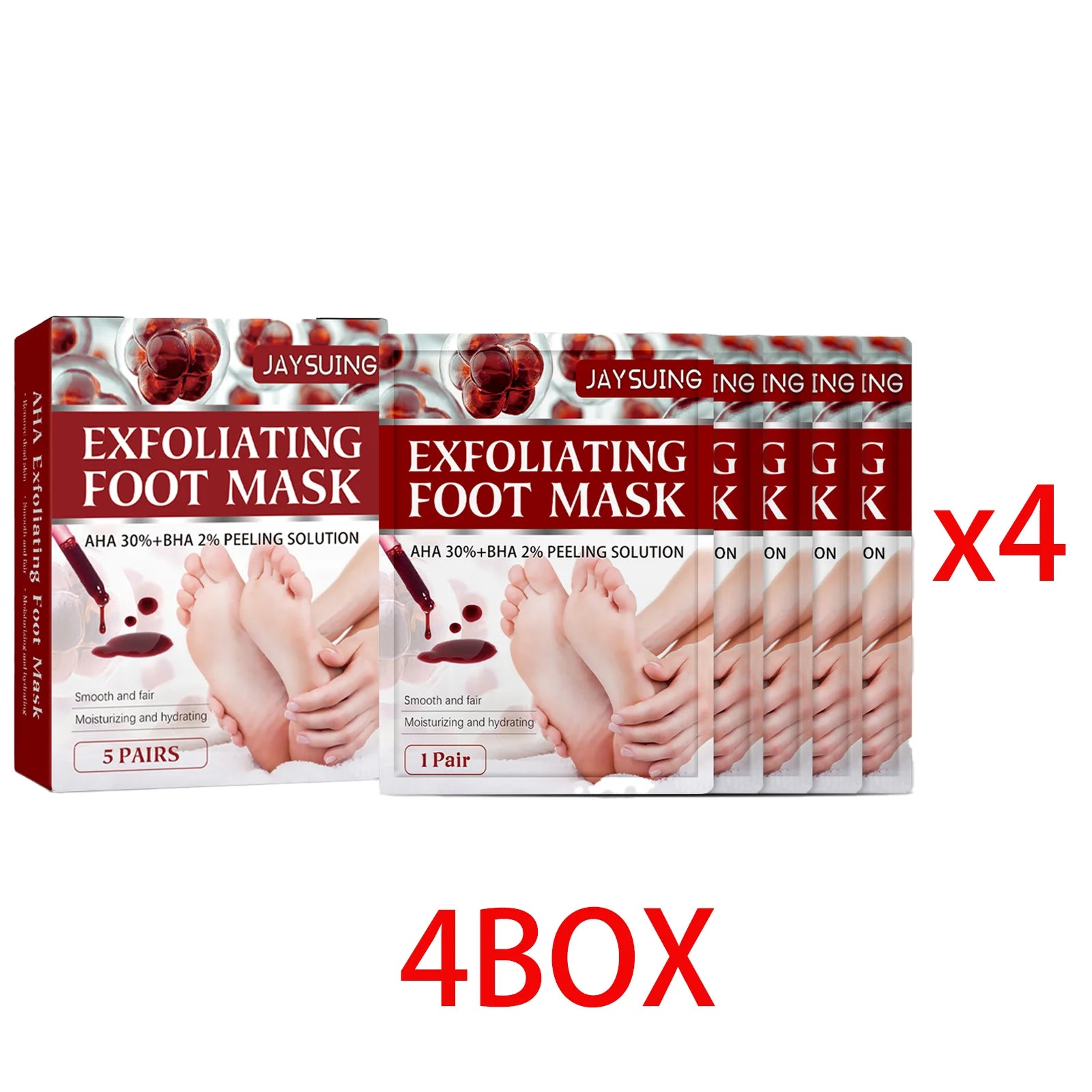 5pairs Foot Mask Fruit Acid Exfoliating Dead Skin Remove Anti Crack Foot SPA Peeling Pedicure Socks Scrub Moisturizer Care Patch