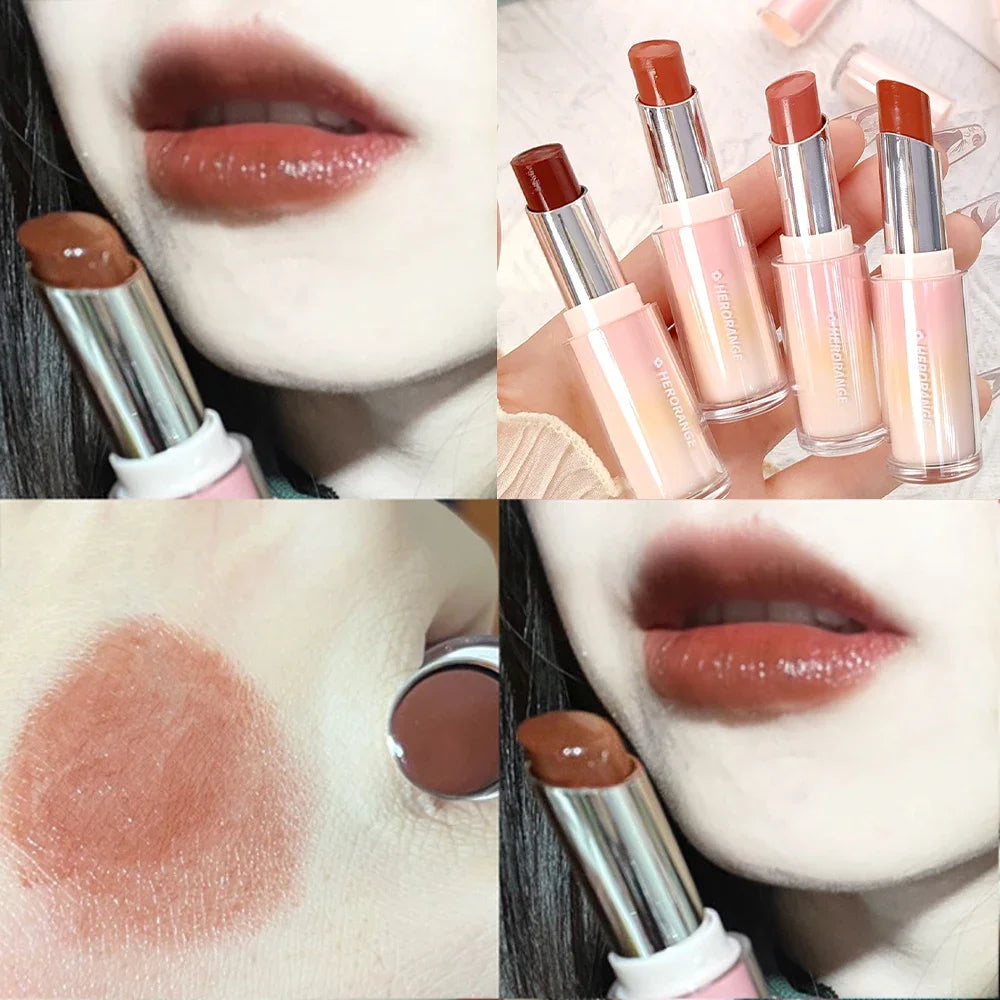 8 Colors Jelly Lip Glaze Mirror Water Lipstick Long Lasting Moisturising Lipstick Pen Waterproof Non-stick Cup Korean Cosmetics
