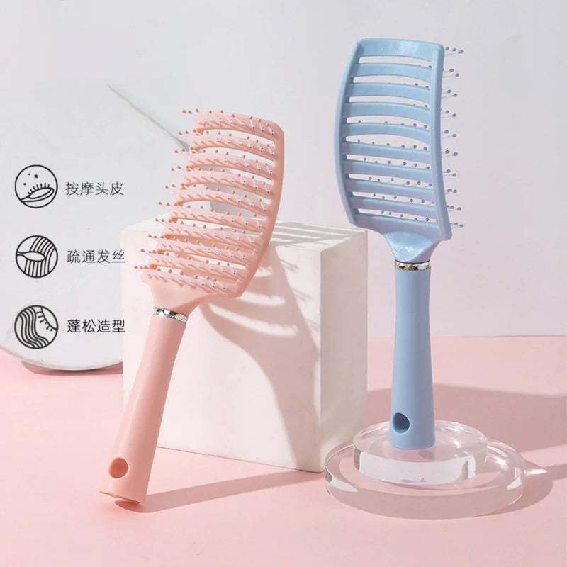 1pc anti-static massage brush  women's hair and scalp massage comb - straight hair professional tool Special for real hair wigs
