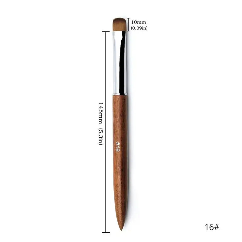 French Nail Art Brushes Flowers Drawing Pen Versatile Nail Drawing Pen Nail Tools Sandalwood Handle Manicure Pen