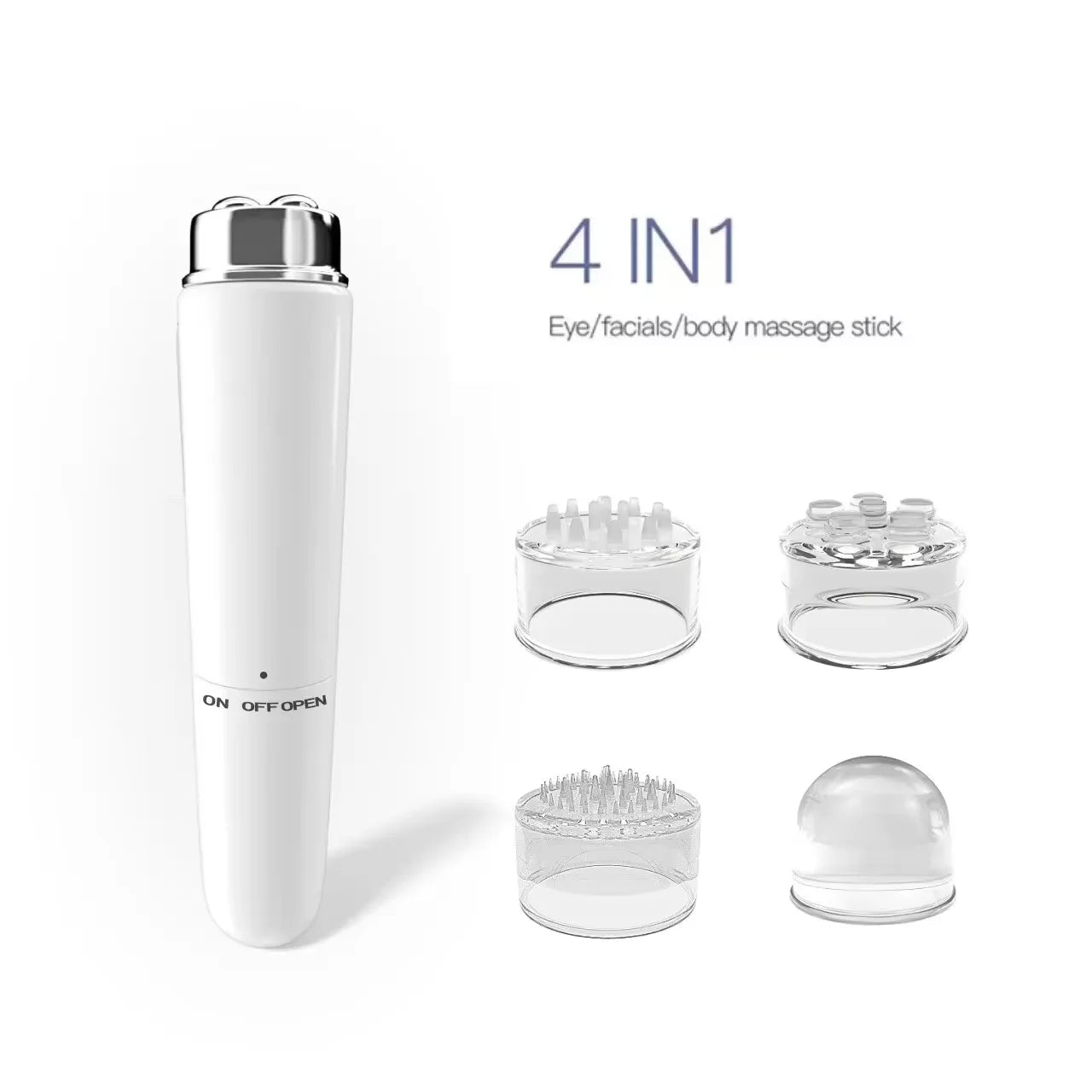4 In 1 Electric Facial Massager Micro Vibration Eye Beauty Instrument For Relax Eye Dark Circles Eye Bags Wrinkles Puffiness