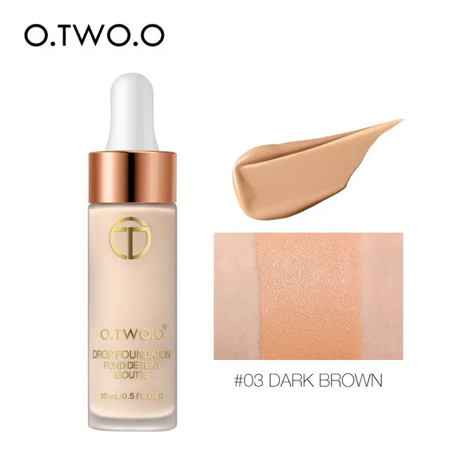 Natural Finish Liquid Foundation Full Coverage Makeup Base Oil Free BB Cream Long Lasting Face Concealer Cosmetics