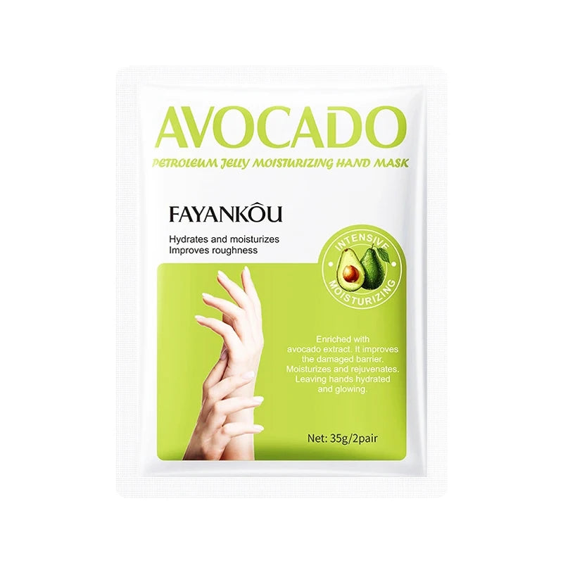 1/3/5 Pairs Avocado Moisturizing Hand Mask Hands Remove Dead Skin Rejuvenating Anti-aging Hydrating Hand Skin Care Products
