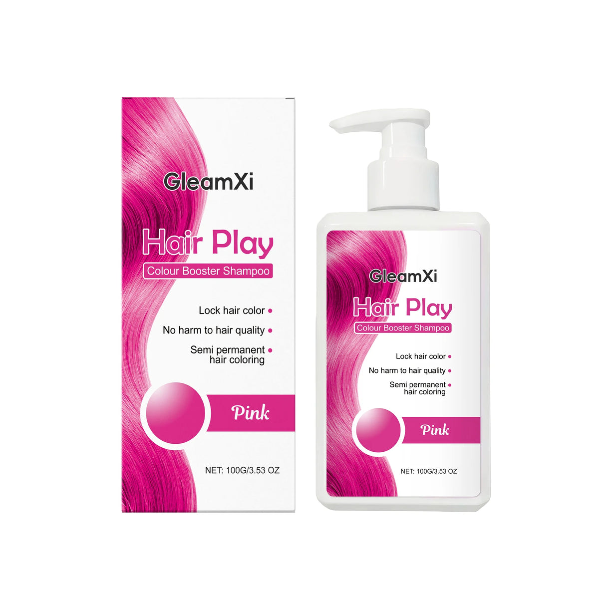 Color Booster Shampoo Lock Hair Color Enhance Semi-Permanent Colour Not Damaging Hair Non-irritating Scalp Hairdressing Shampoo