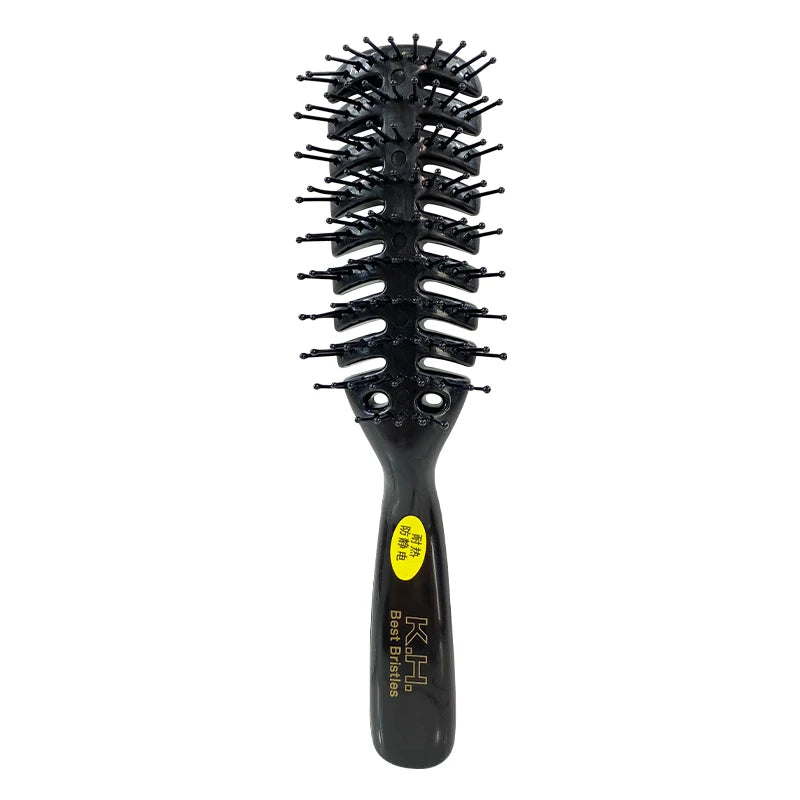 1 Piece Men Fluffy Hair Curly Brush Salon Hairdressing Combs Anti-static Massage Hair Care Ribs Comb Nine-Row Comb Styling Tools