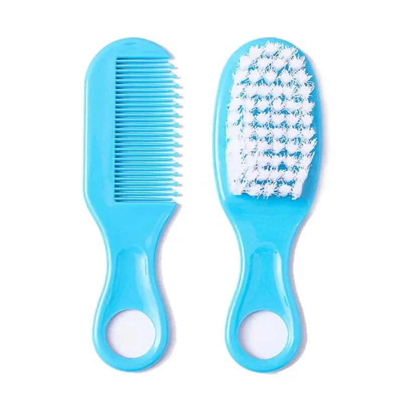 1/2Set Baby Hairbrush Comb Portable Newborn Infant Toddlers Soft Hair Brush Head Massager Comb Set Baby Kid Hair Care Supplies