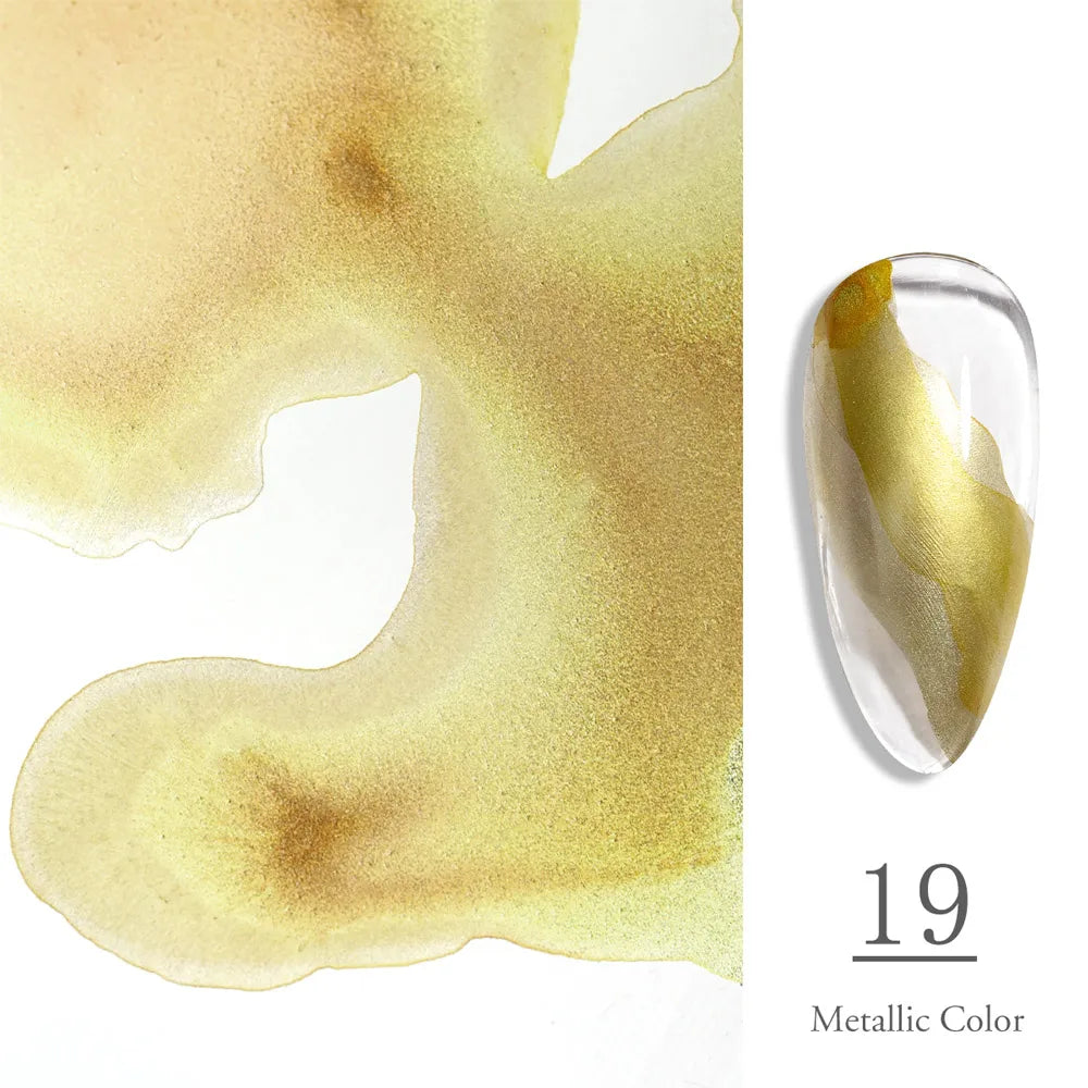 CANNI Watercolor Nail Ink 9ml Venalisa Blossoming Effect Nails Art Design Natural Air Dry Nail Art Varnish Manicure Nail Gel