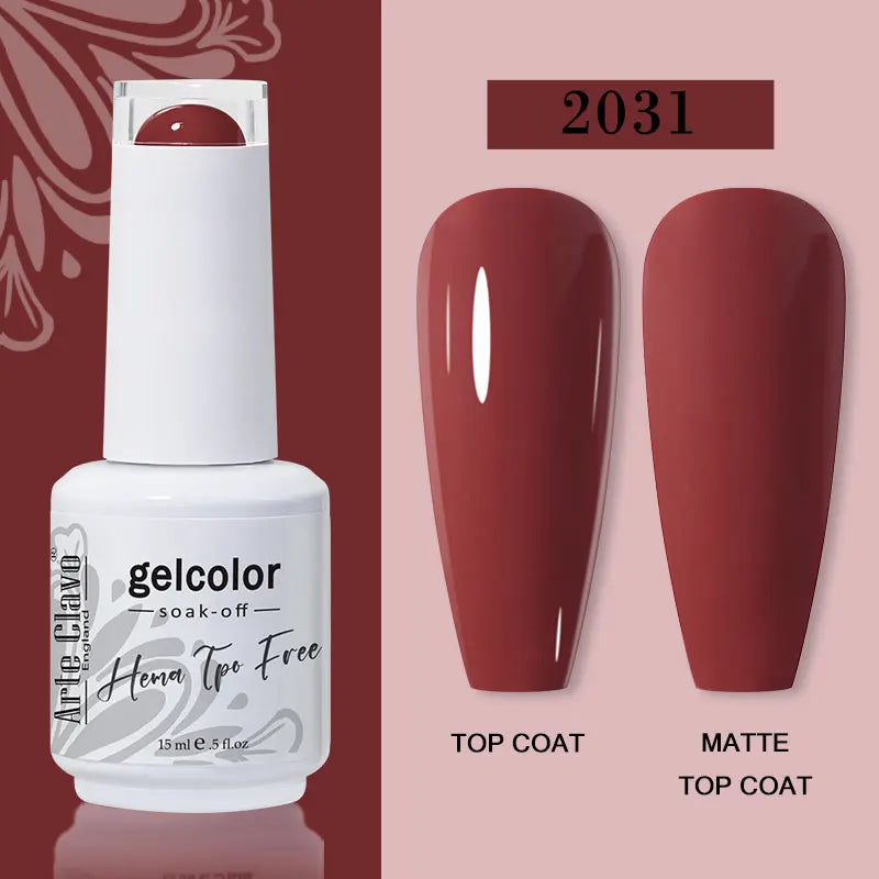 Arte Clavo 116Colors Gel Nail Polish 15ml Colorful Gel Semi Permanent Soak Off UV Gel Nail Art DIY Design Varnishe Nail Supplies