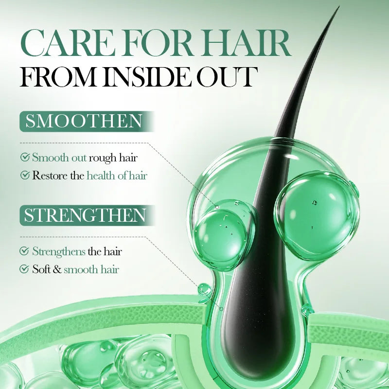Keratin Hair Care Vitamin Capsule 5-Second Natural Restore Hair Soft Smooth Hair Mask Deep Moisturize Damage Hair Repair Product