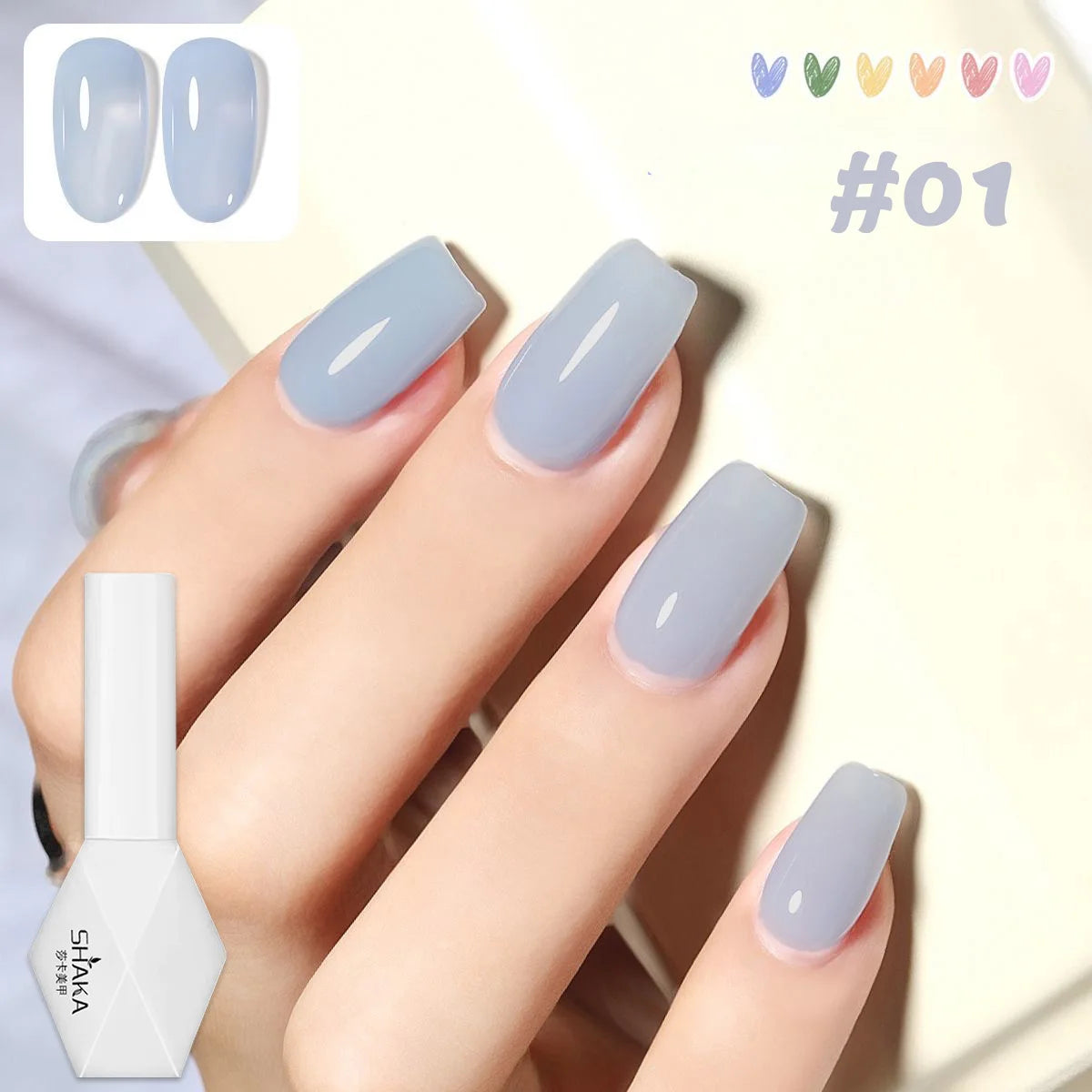 WS 10ML 2026 New Pale Yellow Gel Nail Polish Starter Pure Soak Off No Wipe Nail Gel Polish Suitable For All Seasons