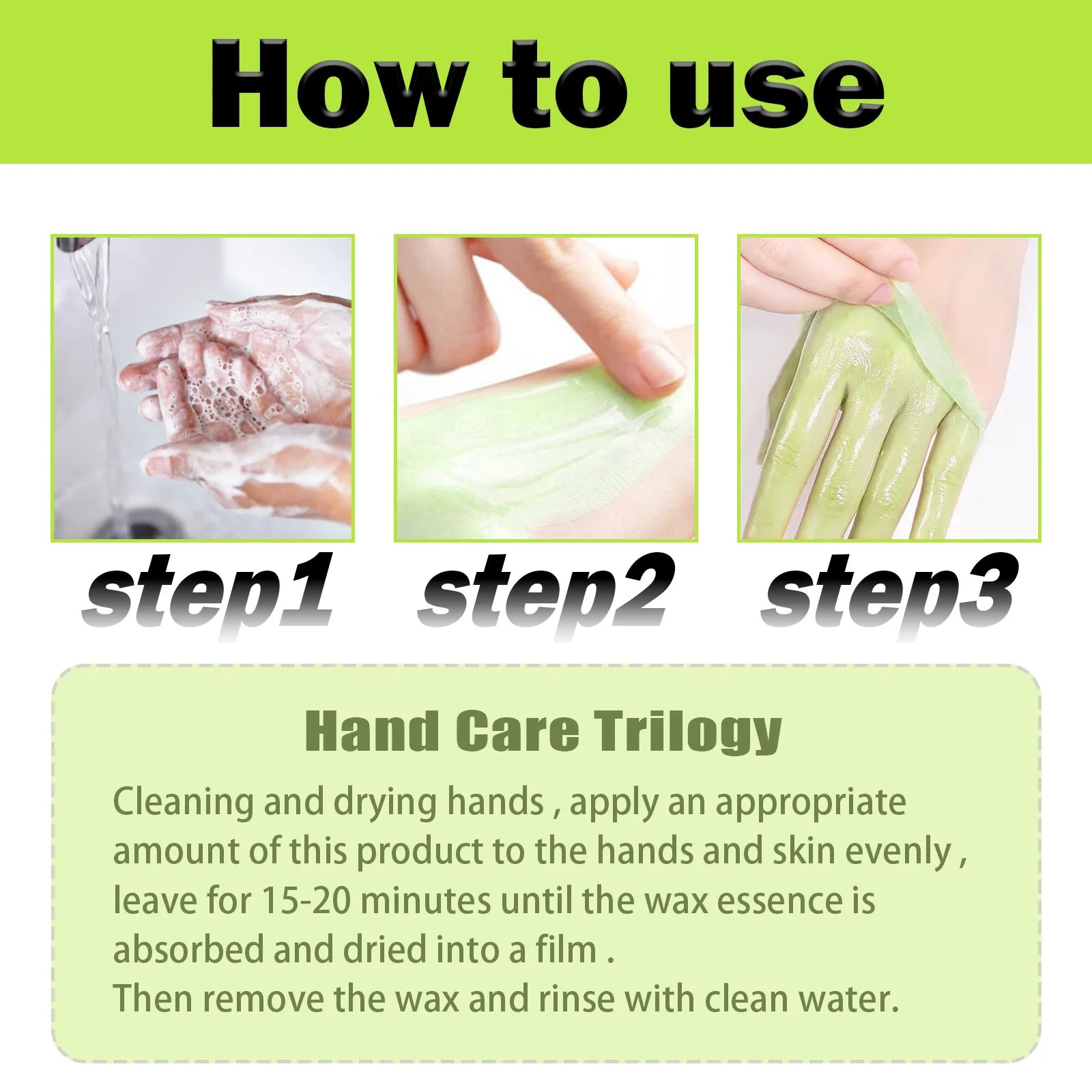 Green Tea Repairing Hand Mask Skin Rejuvenation Anti Cracking Moisturizing Dead Skin Removal Firming Nourishing Care Hand Mask