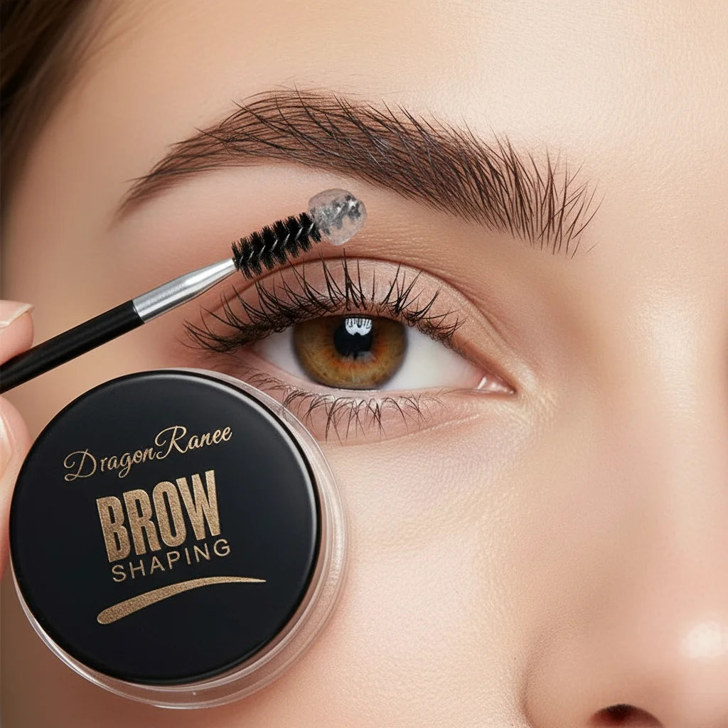 Clear Eyebrow Styling Gel Soap Wax Intense Hold Brow Lamination Effect Waterproof Non-Smudging Feathery Wild Brow Shaping Cream