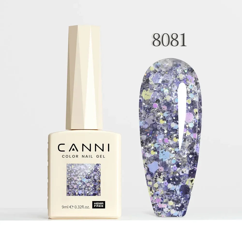 CANNI HEMA TPO FREE Gel Nail Polish Galaxy Cat Eye Gel Magnet Glitter Diamond Sparkle Gorgeous Color Soak Off UV LED Gel Lacquer