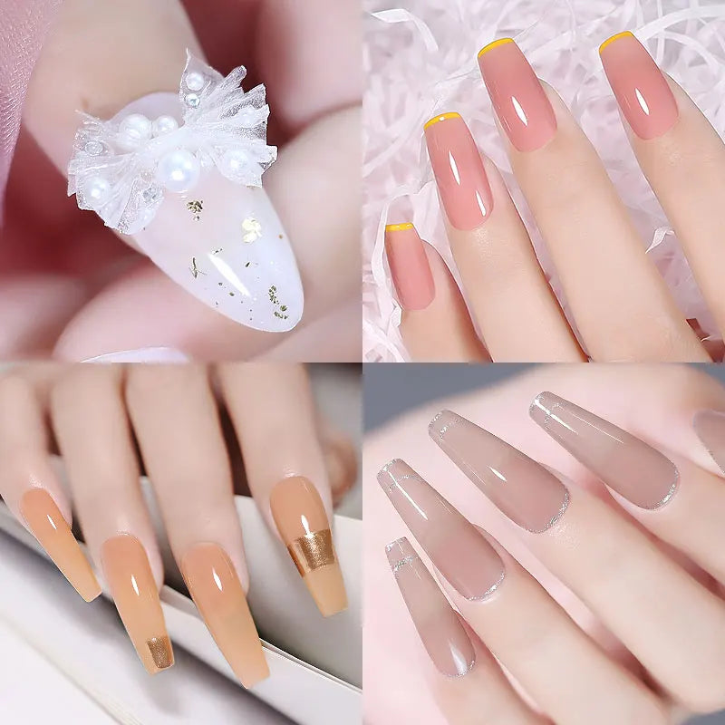 Clou Beaute Semi-transparent Jelly Color UV Gel Manicure Gel Nail Nail Supplies For Professionals Semi-permanent Varnish 15ml