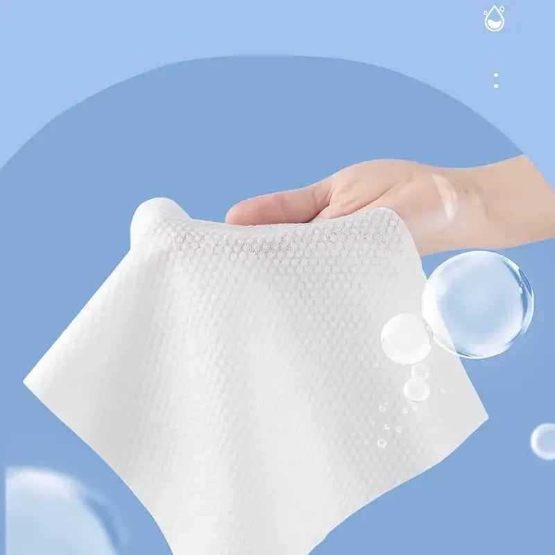 Disposable Washcloth Thick Face Towel Make Up Soft Removing Wipes Dry Cleanser Towelettes For Skin Care 100 Counts