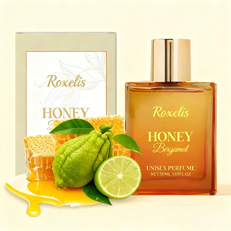 Honey Bergamot Unisex Perfume Spray,Castor Oil Patchouli Mild Natural Clean Fresh Women Fragrance Mist,Charming Daily Men Scent