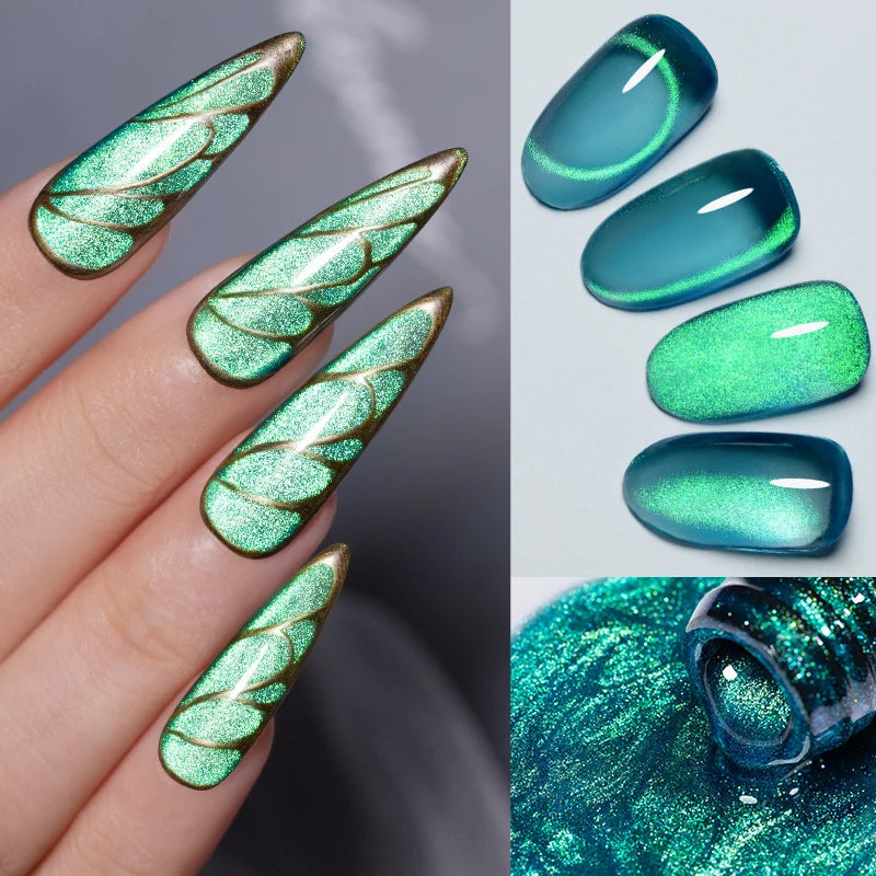 PUENTE 5ml Flower Fairy Gel Nail Polish Pink Blue Purple Natural Dried Flowers Gel For Nail Art Soak Off UV Varnish For Manicure
