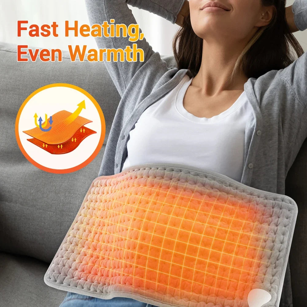 59*30cm Electric Heating Waist Belt Warm Thermal Pad Office Home Temperature Control Warming Back Hand Leg Abdomen Body Warmer