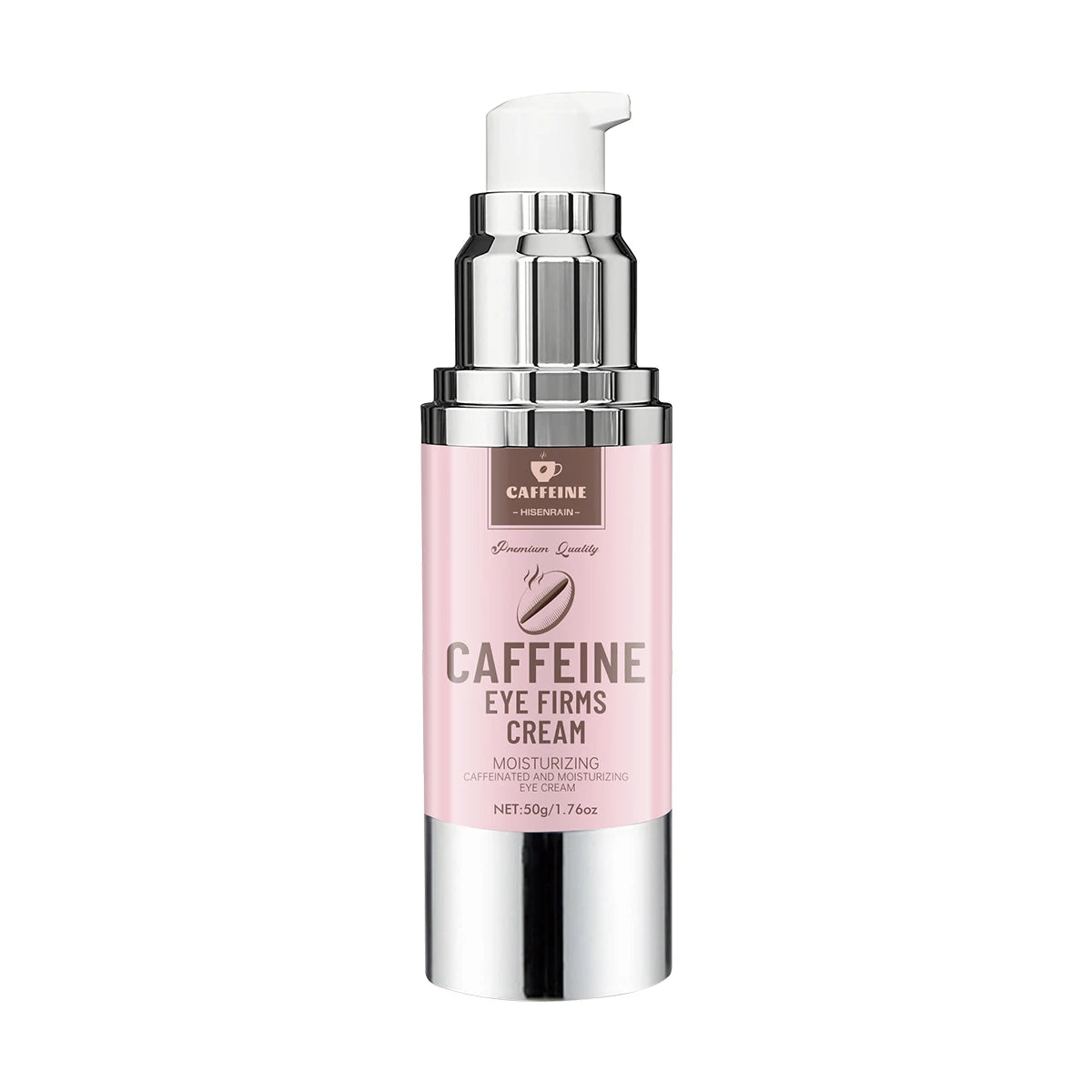 HISENRAIN Under Eye Cream with Caffeine, Vacuum Pump Anti-Aging Firm & Lift Dark Circles Puffiness, Professional Eye Treatment.