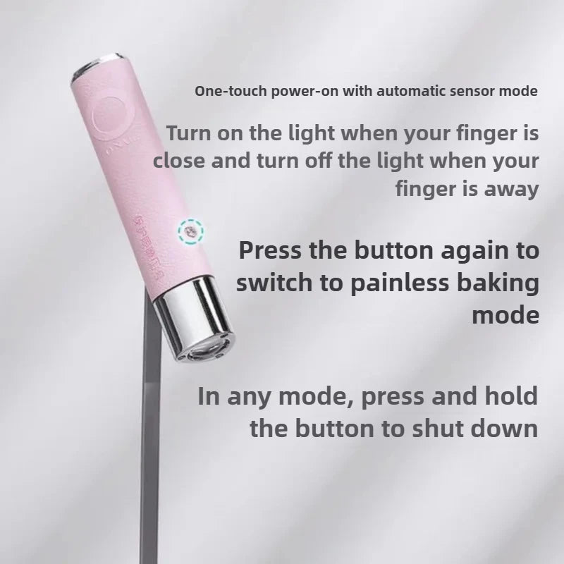 New Portable Nail Dryer Light UV Nail Lamp Rechargeable Nail Cure Lamp For Gel Nails Curing Professional Manicure Salon Tools
