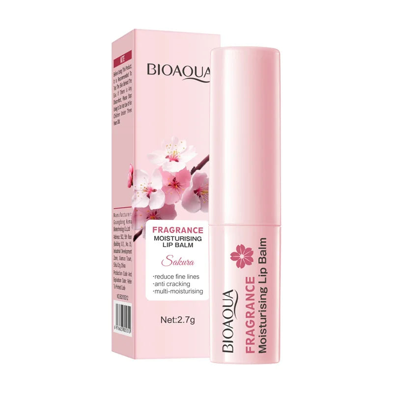 Sakura Moisturizing Lip Balm, Intense Moisturizing and Nourishing, Softens Lips, Prevents Dryness, Day and Night Care, Suitable for Both Men and Women, Lip Care