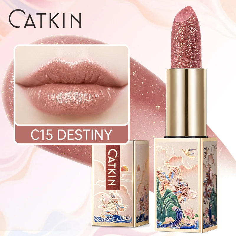 CATKIN Lipstick Colored Lip Balm Moisturizing Long Lasting Anti-Cracking  Repair Nourishing Hydrating  Lips Skin Care