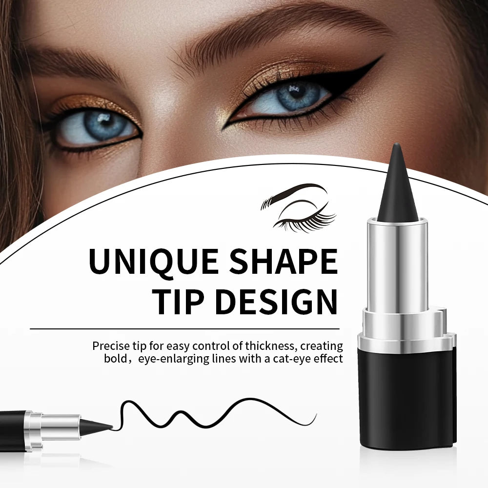 Lakerain Long-lasting Gel Eyeliner Soft Waterproof And Sweat-proof Matte Black Silver Brown Eye Liner Pen Makeup Cosmetic