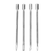 Double-ended Stainless Steel Cuticle Pusher Dead Skin Push Remover For Pedicure Manicure Nail Art Cleaner Care Tool Factory Sale