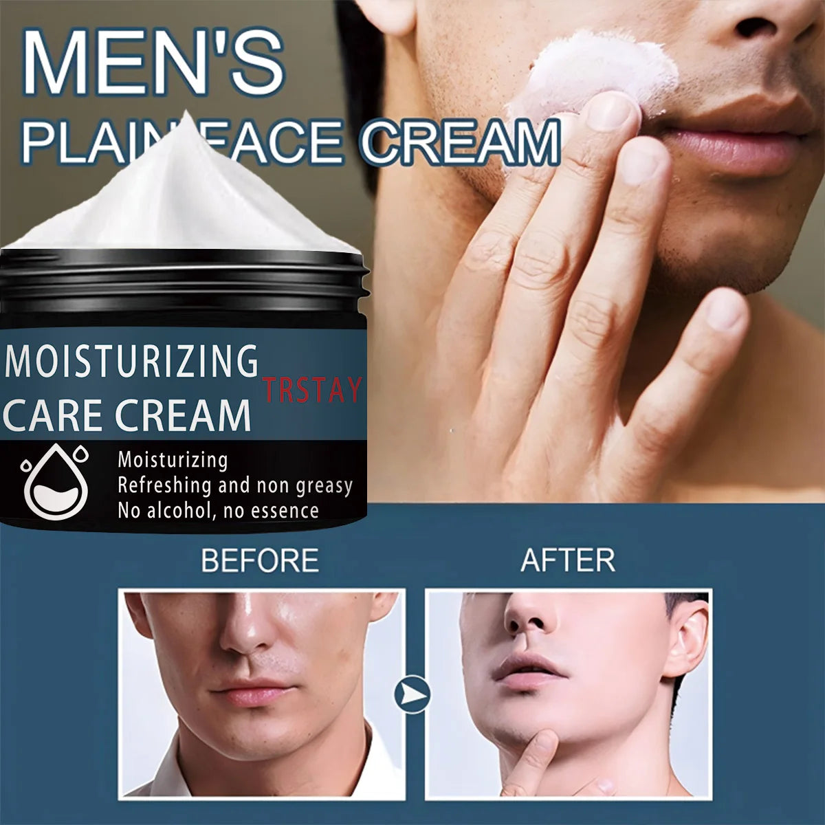 Face Cream Oil Control Men Lift Anti-Wrinkle Firming Shrink Pore Acne Day Cream Moisturizing Whitening