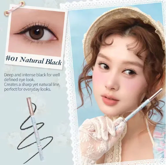 Flower Knows Moonlight Mermaid Waterproof Eyeliner Pen Super Slim Precise All Day Professional Liquid Eye Liner Pencil for Women