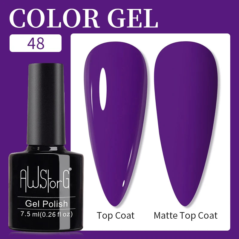 AWStorG Intense Rainbow Cat Eye Gel 5ml Holographic Laser Magnetic Nail Gel Soak Off UV LED Gel Polish Shiny Rainbow Manicur