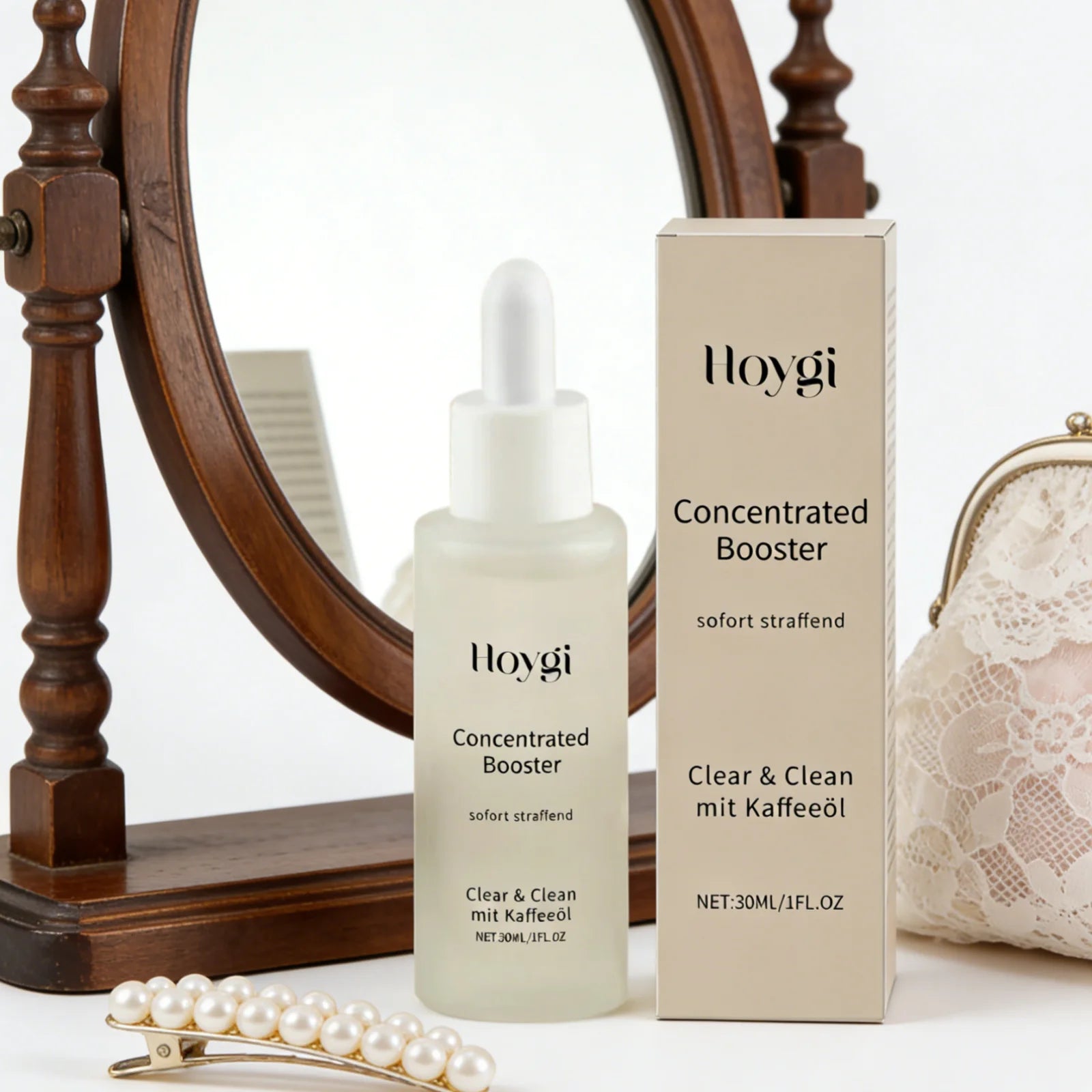Hoygi Concentrated Booster Serum Intensive Moisturizing Glowing Skin Boosters Brighten Skin Tone Nourished Coffee Oil Face Serum