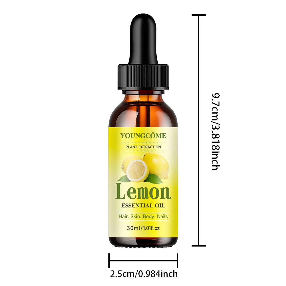YOUNGCOME Natural Lemon Essential Oil Moisturizer/skin Moisture Supplement Suitable for Face Anti-wrinkle Face Essential Oil