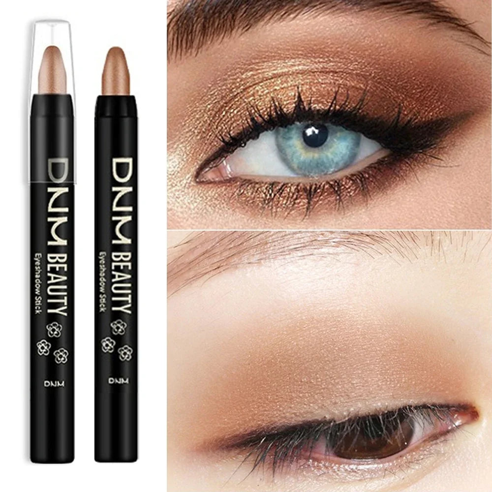 16Colors Shimmer Eyeshadow Stick Pearlescent Waterproof Eyeliner Silkworm Pen Glitter Long Lasting Highlighter Bling Eyes Makeup