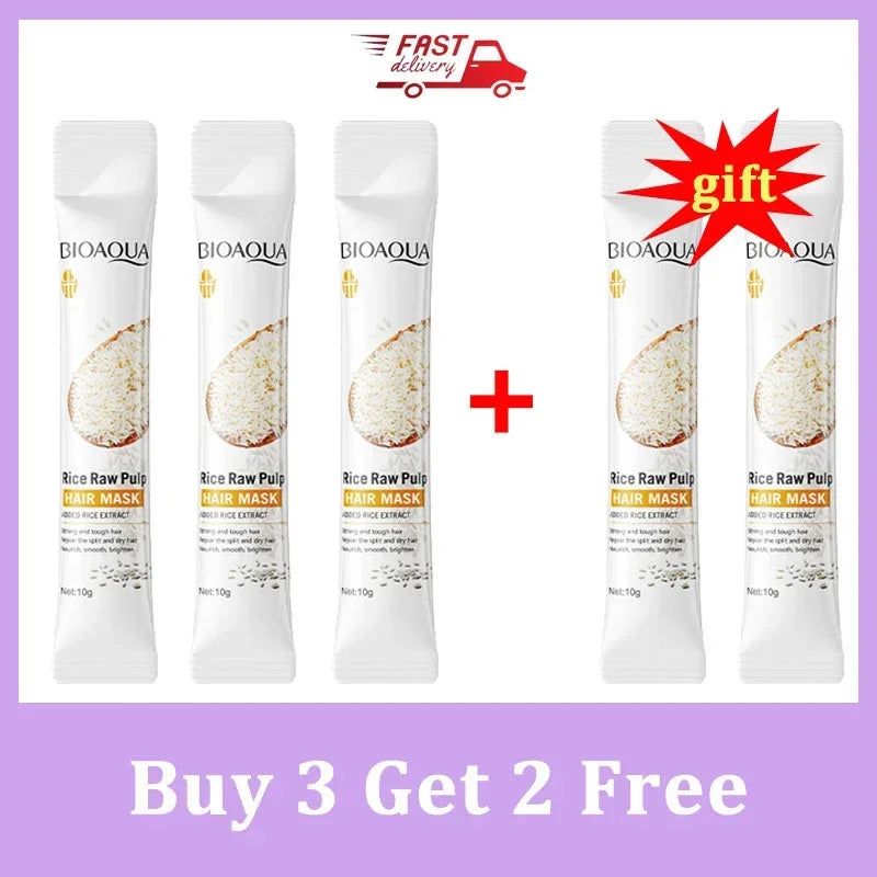 3/5/10/PCS Magical Keratin Hair Mask 5 Seconds Repair Damaged Frizzy Hair Soft Smooth Shiny Rice Moisturizing Hair Care New