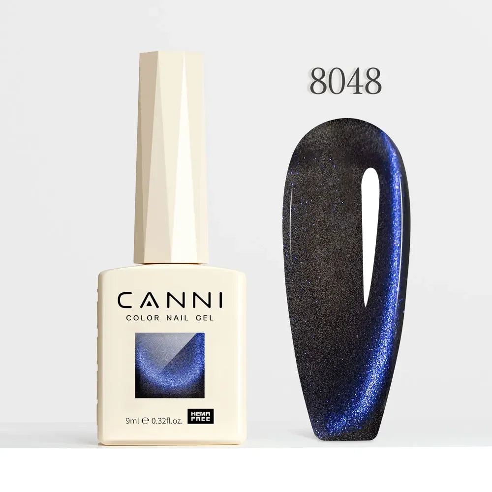 CANNI HEMA TPO FREE Gel Nail Polish Galaxy Cat Eye Gel Magnet Glitter Diamond Sparkle Gorgeous Color Soak Off UV LED Gel Lacquer