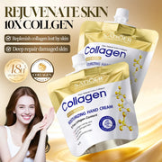SADOER Collagen Moisturizing Hand Cream Anti Aging Replenish Whitening Repair Damaged Skin Hydrating Hands Skin Care
