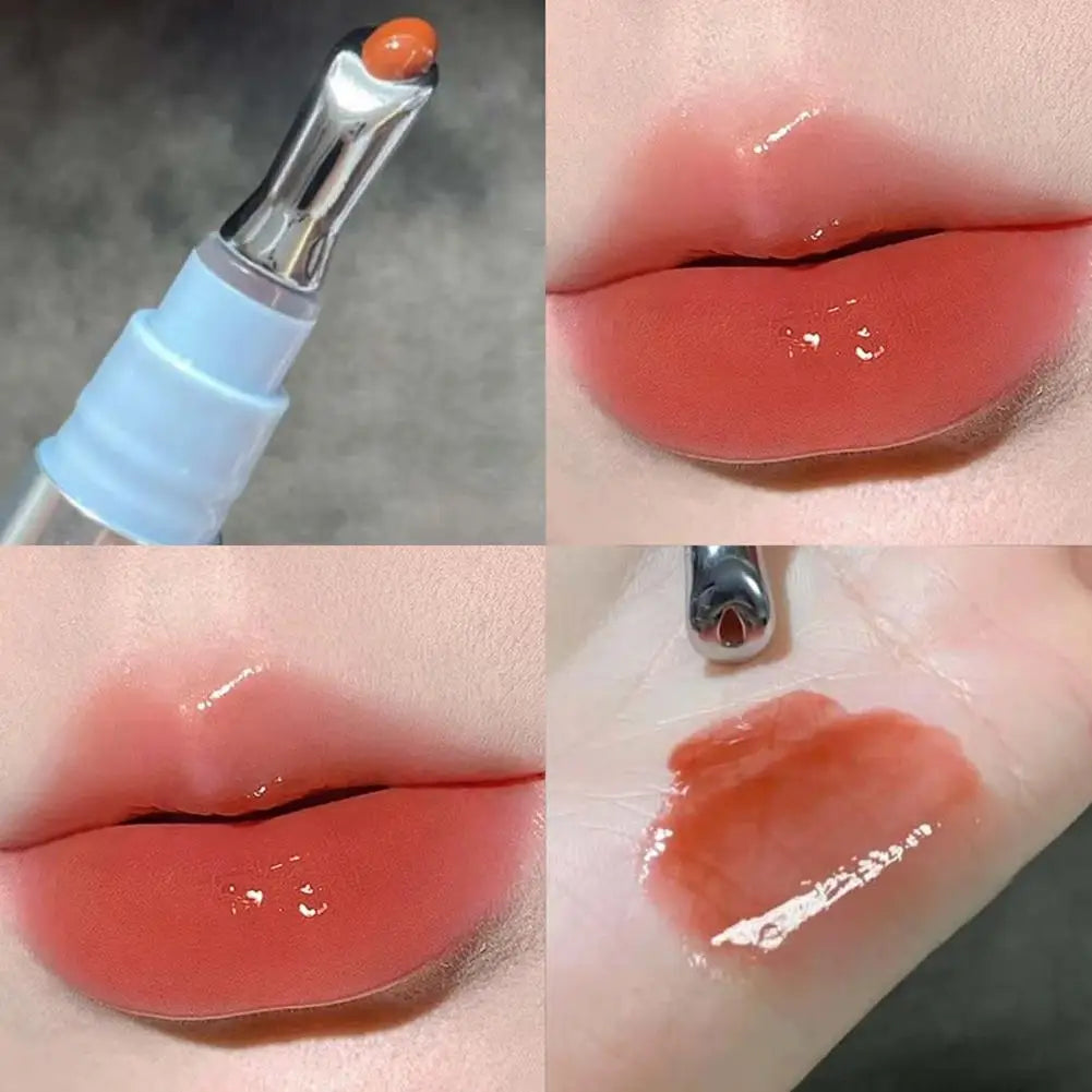 Mirror Watery Essence Lip Gloss Liquid Lipstick Jelly Lip Glaze Fading Lip Lines Water Light Jelly Makeup Moisturizing Lips Tint