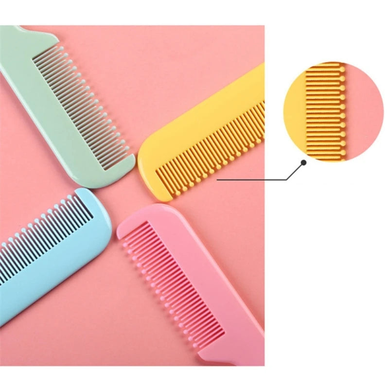 Baby Hair Brush & Comb Set Children Hair Brush Soft Nylon Bristle Cradle Caps Hair Brush for Toddler Infant  Massage