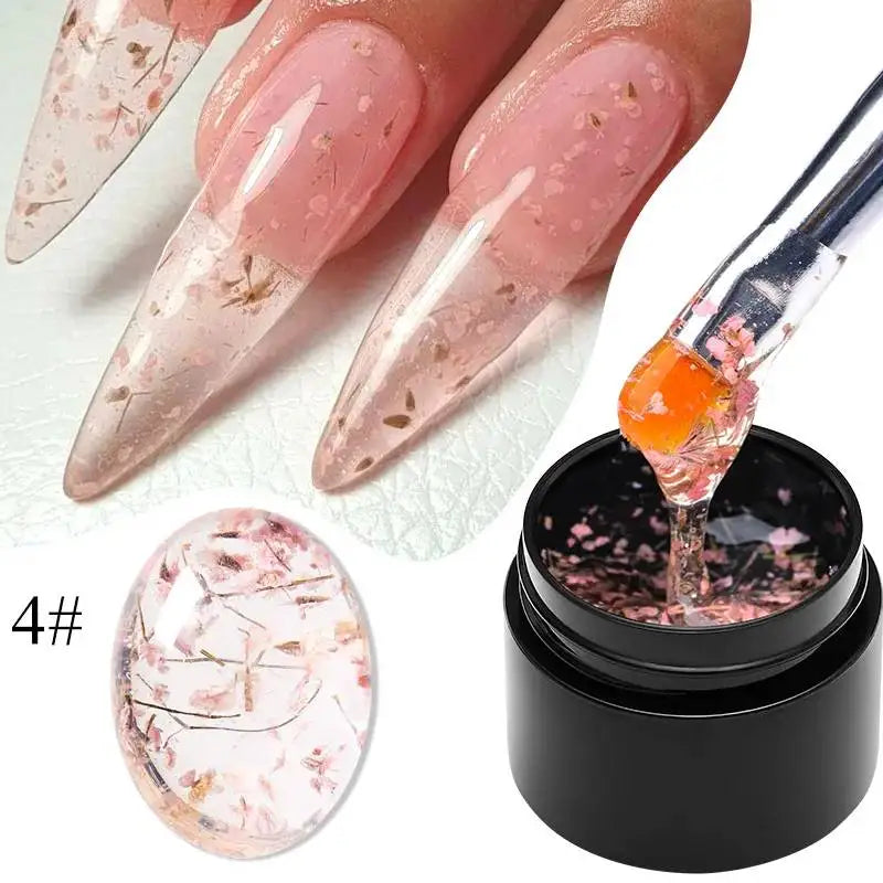 8ML Glitter Gel Nail Polish Shining Mineral Sequins Soak Off UV LED Nail Gel Semi Permanent Nail Art Supplies for Manicure