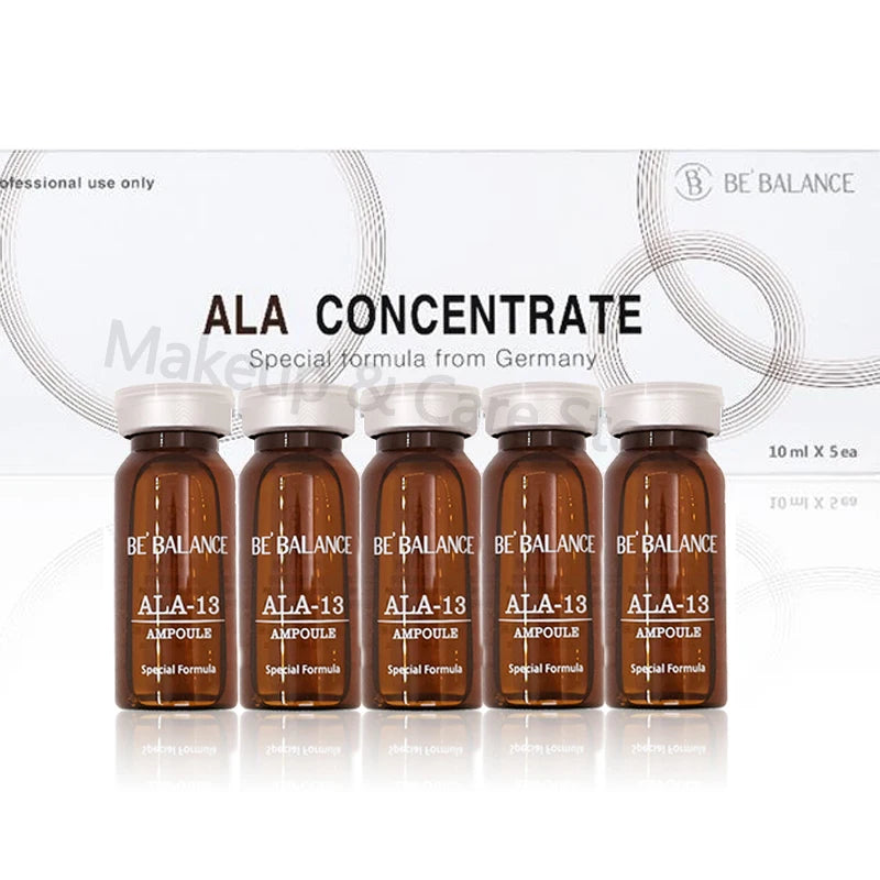 Korean 10ml 5Vial Vitamin C Hyaluronic Acid Ampoule Essence Repair Fine Lines Brighten Complexion Skin Remove Freckles Skin Care