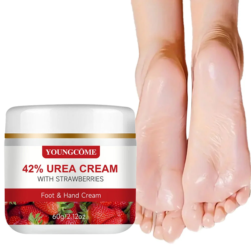 42% Urea Strawberry Hand and Foot Cream,moisturizes Andsmooths Your Hands and Feet Suitable for Men and Women of All Skin Types