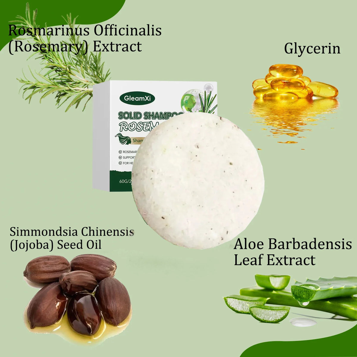 Nourishing and repairing: Rosemary shampoo soap, escorting hair
