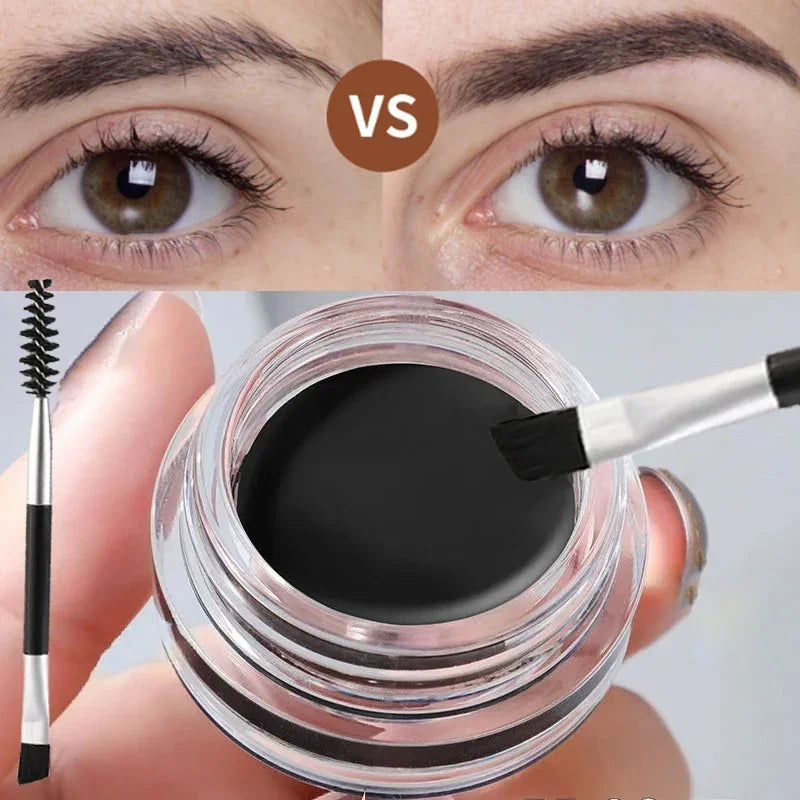 Matte Brown Black Wild Eyebrow Cream 3D Natural Tint Eyebrow Enhancers Gel Wax Waterproof Lasting Eye Makeup Cosmetic Tools
