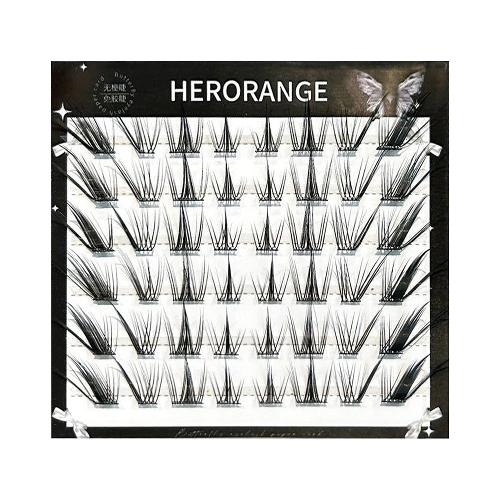 Thin Band Wispy Lash Clusters Cross Slant Flying Style False Eyelashes for Sweet Cool Girls Thick Curled Fake Lashes