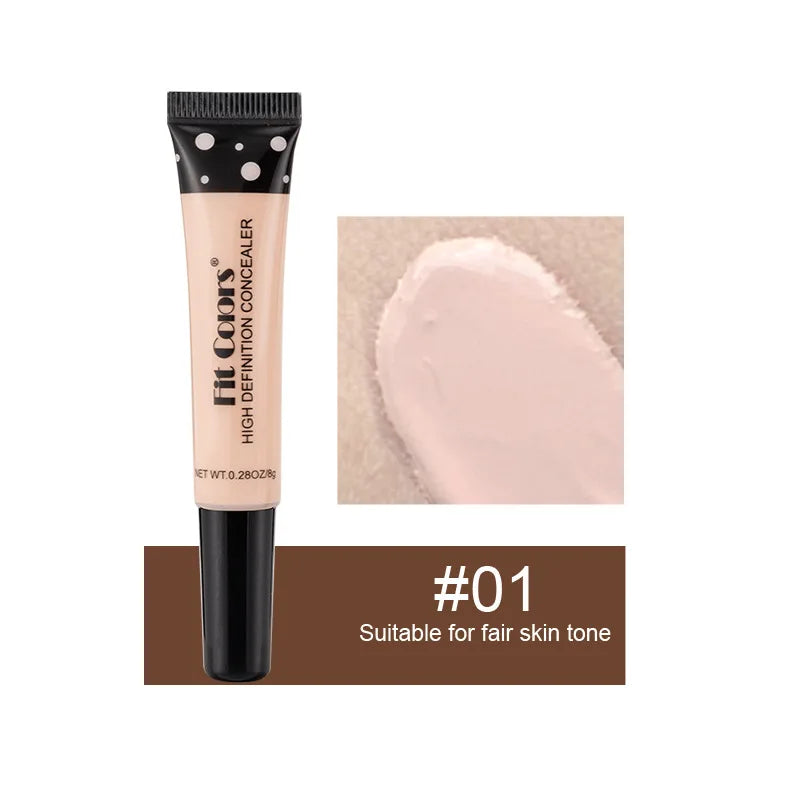 Concealer for Dark Skin Under Eye Corrector Waterproof Concealer Blemish Cover Contour Corrector Tube Concealer Melanin Makeup