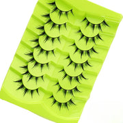 7 Pairs Doll Manga Lashes Japanese Lashes Spiky Anime Manhua Lash WetCosplay Makeup False Eyelashes