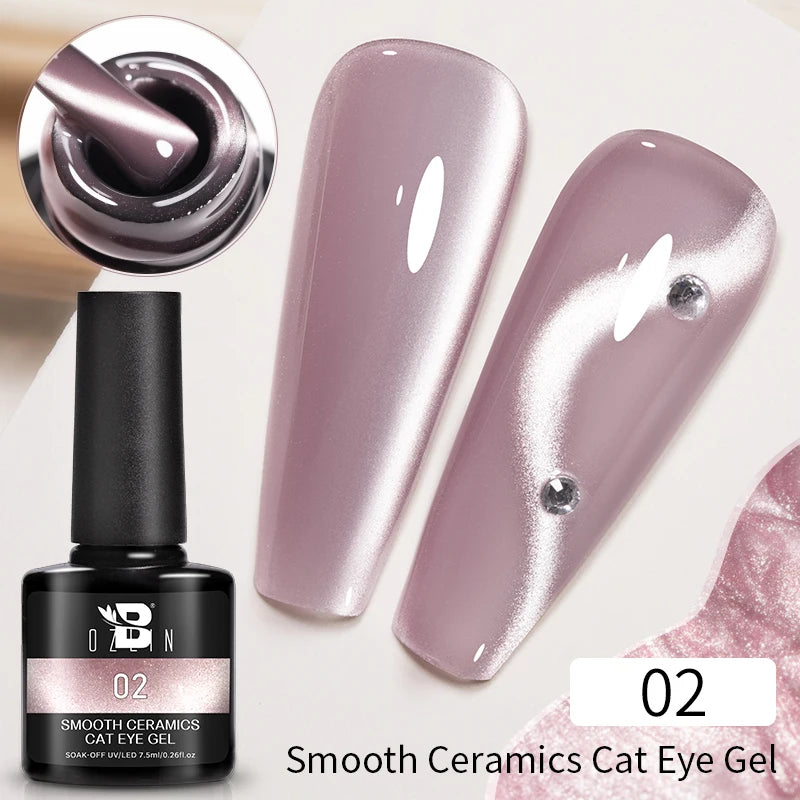 AWStorG Intense Rainbow Cat Eye Gel 5ml Holographic Laser Magnetic Nail Gel Soak Off UV LED Gel Polish Shiny Rainbow Manicur