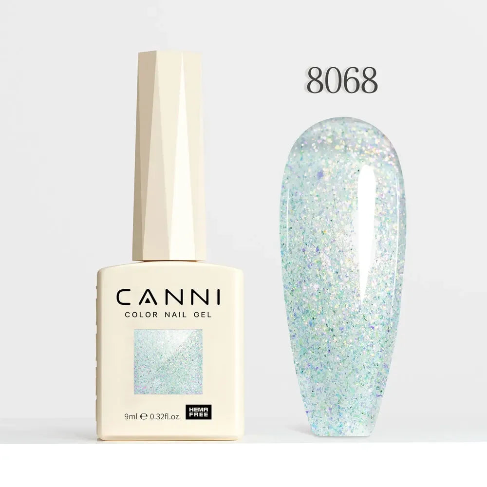 CANNI HEMA FREE TPO FREE 9ml Glitter Silver Cat Magnetic Gel Nail Polish Galaxy Diamond Full Coverage Pigmented Gel for Nail